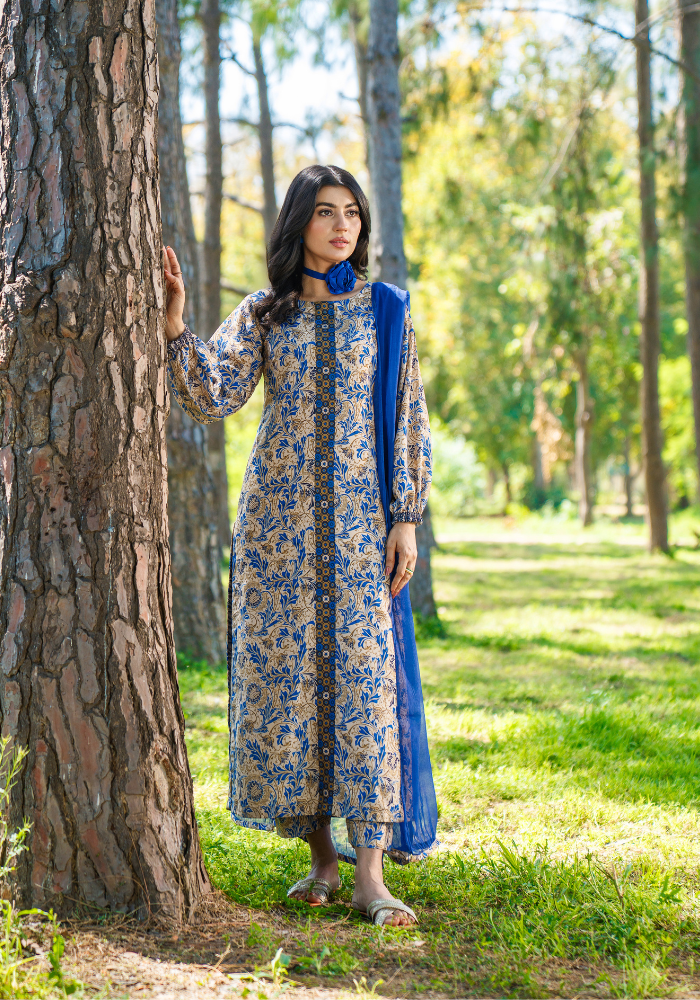 Sama-e-Nil – Turkish Lawn 3-Piece Suit NLC-103