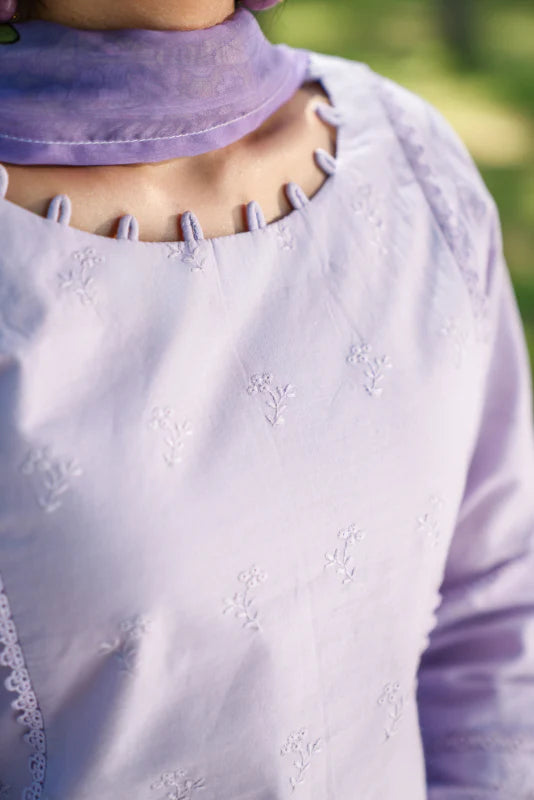Noor-e-Lavender – Embroidered 3-Piece Lawn Suit NLC-101