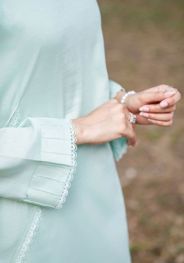 Aafreen Mint – Luxury Lawn 3-Piece Suit NLC-110