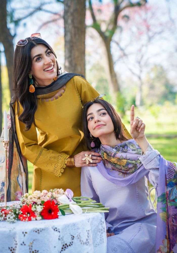 Noor-e-Lavender – Embroidered 3-Piece Lawn Suit NLC-101