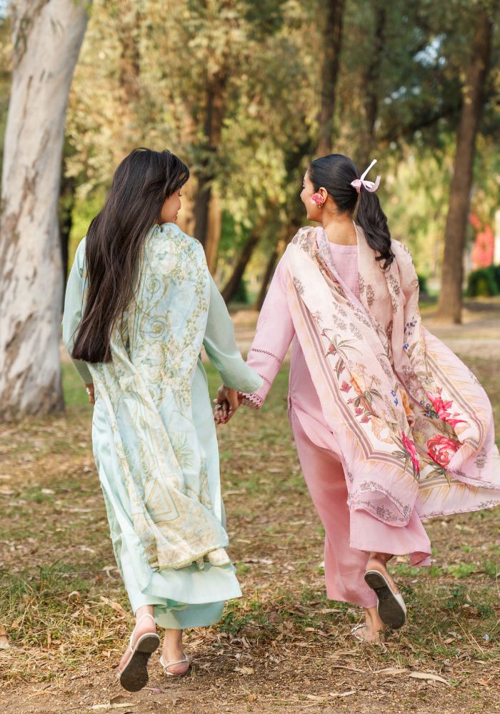 Aafreen Mint – Luxury Lawn 3-Piece Suit NLC-110