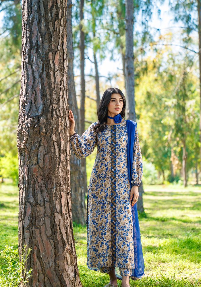 Sama-e-Nil – Turkish Lawn 3-Piece Suit NLC-103