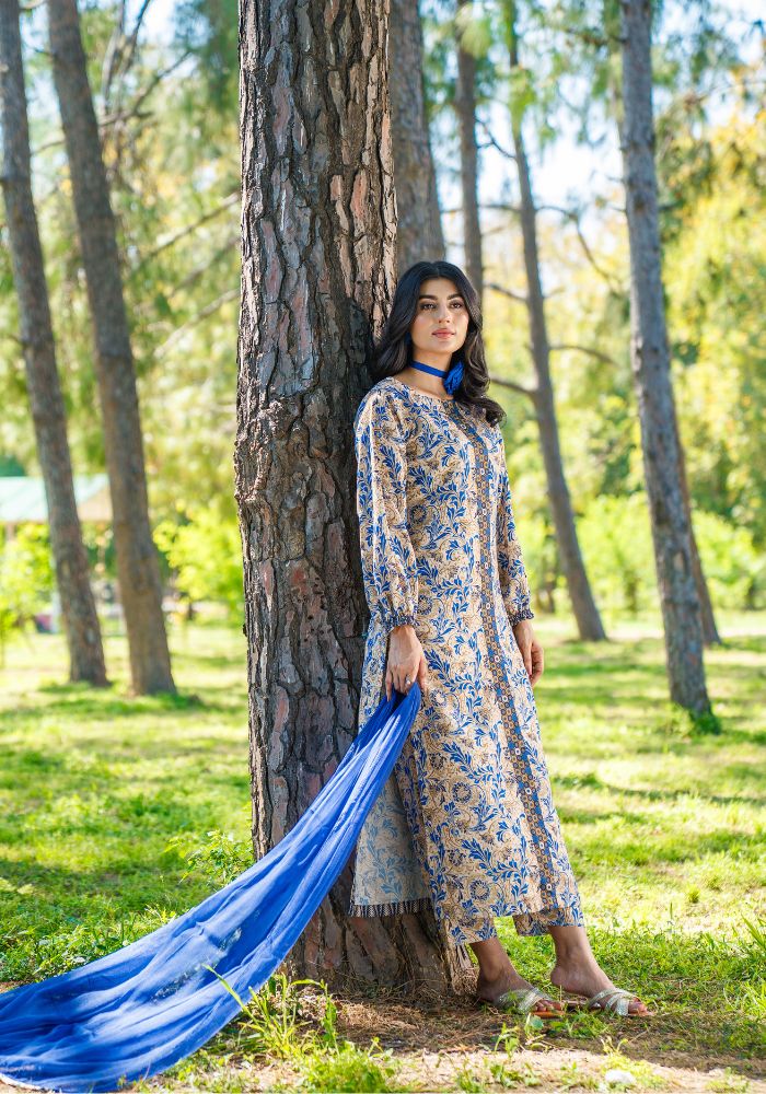 Sama-e-Nil – Turkish Lawn 3-Piece Suit NLC-103